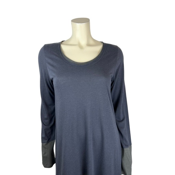 Pete and Greta Johnny Was Tunic Size M Long Sleeve Sharkbite Hem Lagenlook - Picture 5 of 12